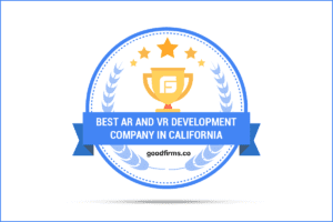 best ar and vr development company in California badge for Travancore Analytics