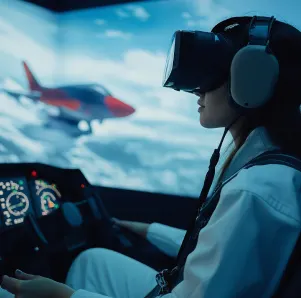 Immersive Virtual Reality in Aviation Training